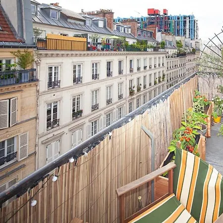 Apartment 4p Avec Terrasse - Marais Paris